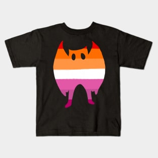 Mothman lesbian pride Kids T-Shirt